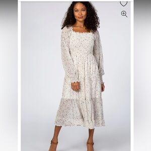 Pinkblush Floral Midi Dress